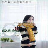 Popular Lovely Girl Winter Knitted Acrylic Scarf Factory in Knit Town thumbnail-6