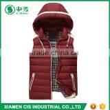 New Item European Style Slim Fit Lightweight Mens Cotton Down Vest for Winter thumbnail-3