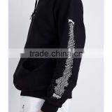 Oversized Fit Hoodies Long Sleeves Cotton Blends Fleece Logo Print Kangaroo Pocket Hoodies Ribbed thumbnail-4