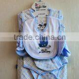 Wholesale Fashion New Born Baby Baby Boys Clothing Set Full Printed Winter Knitted 6 Pcs Clothing Set thumbnail-2