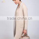 Women European Cashmere Wool Long Winter White Coats thumbnail-2