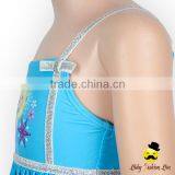 Kids Cartoon Character Snow Blue Strap Kids Beach Little Girl Modeling Sea One Piece Swimwear Dress Clothes thumbnail-4