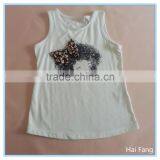 OEM Children Girls Printed Vest, Summer Hot Vests Tops, Knitted Fabric Underwear Set thumbnail-5