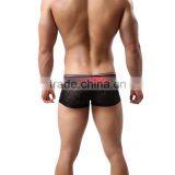 1 PCS Cool and Refreshing Underwear Men Sexy Male Boxers Gauze Sheer Lace Shorts Brand Mesh Penis Sheath See Through Men Boxer thumbnail-2