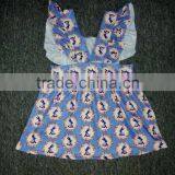 Whloesale Easter Baby Dress Girls Clothing With Bunny Printed for Children Kids Dress Clothing thumbnail-5