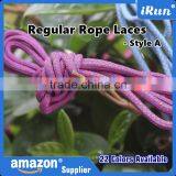 Round Rope Shoe Laces 22 Colours All Various Sizes Oval Cord Trainer Yeezy Boot Shoelaces - Shoestrings for Basketball Shoes thumbnail-2