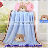 Wholesale Cartoon Embroidered Baby Thick Fleece Blanket
