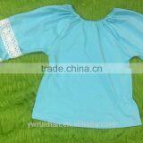 Kids Girl Lace Shirts Sunny Girl Clothing Top Fashion Girl t Shirt 3/4 Sleeves Shirt thumbnail-4