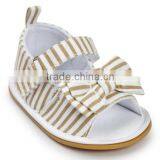 Denim Baby Girl Shoes, Stripe Baby Girl Shoes thumbnail-6