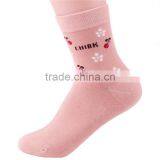 Sell Like Hot Cake Women Cherry Patterned Cotton Socks thumbnail-5