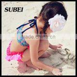 2016 Children Swimsuit Floral Bikini Girls Swimwear Three-piece Floral Bikini thumbnail-3