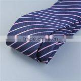 Polyester Necktie Navy Blue Stripe Polyestser Necktie thumbnail-2