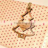 Personalised Rustic Wooden Christmas Tree Gift Tags. Vintage Decorations thumbnail-1