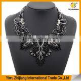 The New European and American Big Colorful Fashion Jewelry With Leaf Shape and Diamond thumbnail-4
