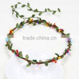 Luxury Wedding Rose Garland Hawaii Artficial Flower Hairband Wreath Headband thumbnail-3