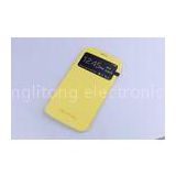 Yellow Samsung leather case for Sumsung Mega