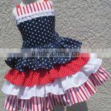 2016 Baby Girls Kids 4th of July Patriotic Summer Remake Outfit