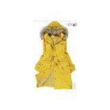 Korea Valentine Yellow Thick Long Cotton Coat