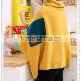wearble 2 in 1 polar fleece pashmina blanket with pocket for hand and controller