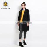 Chinese Credible Supplier Black Long Women Coat 2017 thumbnail-3