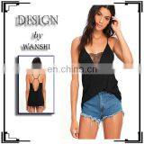 China Suppliers Wholesale Summer Tank Top Fashion Sleeveless Lace Tops for Women 2016
