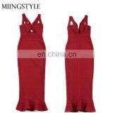 Oem Fashion Dress Women One Piece Long Dress , Sexy Bandage Fishtail Dresses for Women Bodycon thumbnail-2