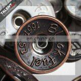 Custom Brand Logo Aluminum Metal Jeans Button thumbnail-2