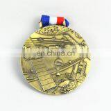 Free Ribbon With 3D Embossed Surface Metal Medal thumbnail-4