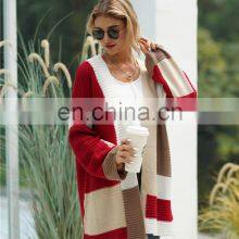 Women Patchwork Knitted Boho Holiday Slim Winter Female Cardigan Sweaters thumbnail-4