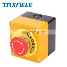 LAY37-11ZS Mushroom Emergency Stop Button Switch Plastic Shell Red Sign Push Button Switch DPST AC 660V 10A NO+NC thumbnail-2