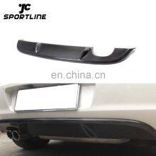 Carbon Fiber MK6 Rear Bumper Diffuser Dual Pipes For VW Golf 6 VI GTI Look thumbnail-1