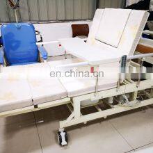 Good Quality 2 Crank Manual Hospital Bed 2 Functions ICU Hospital Bed thumbnail-5