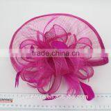 2015 New Style Wedding Paty Sinamay Feather Fascinator Hat thumbnail-4