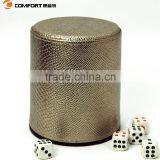 2015 Summer New Products High Luxury Mini Leather Dice Cup thumbnail-4