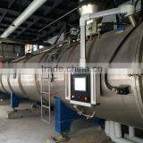 Belt vacuum drying machine for powder material