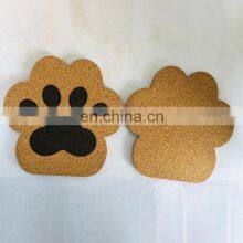 Custo Natural Cute Cat's Claw Shape Wooden Cup Coaster Wood Teapot Mat thumbnail-5