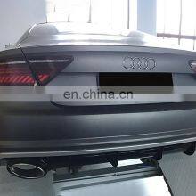 RS7 Diffuser With Tailpipe for Audi A7 Ordinary Edition Refit to Audi A7 RS Line High Quality Rear Bumper Diffuser 2016-2018 thumbnail-5