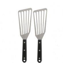 Slotted Offset Fish Slice Spatula Stainless Steel Food Turner for Pancake Sliders thumbnail-1