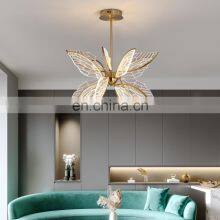 New Modern Minimalist Creative Dining Living Room Bedroom Children's Room LED Smart Lamps Decorative Butterfly Light Chandelier thumbnail-3