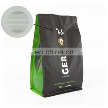 Cheap plastic one way degassing valve coffee packaging bag in stock
