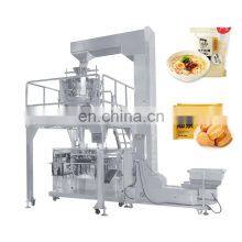 Make Commerical Food Shaped Giving Bag Small Strip Pasta Dumpling Pack Machine With Conveyor thumbnail-1