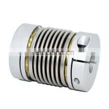 Metal Bellows Clamp Type Spring Flexible Shaft Coupling For Step Motor thumbnail-3