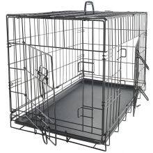 Wholesale Foldable Dog Cage White Custom Double Doors Dog Crate thumbnail-4