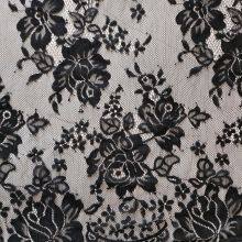 XL698 Bridal French Chantilly Lace Trim Swiss Veil Mesh Fabric For Women thumbnail-3