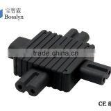 Well-known IEC 320 C8 to 3XC7 AC Power Adapter 3 in 1 C8 C7 AC Power Adapter thumbnail-6