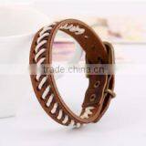 Custom High Quality Fashion Mens Leather Bracelet/charm Bracelet Jewelry thumbnail-3