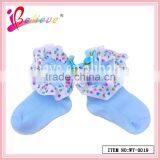 Delicate Floral Ribbon Bow Decoration Factory Bulk Wholesale Socks for Cute Baby (WT-0017) thumbnail-3