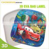 New arrival luggage and school backpack 3D Lenticular eva rubber