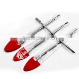 Full Metal cuticle pusher Nail Art Equipment Perfect Care Nails pusher Pushers Stainless steel Nail tools