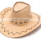 CBSH002A New cowboy hat Fashion felt bucket hat with wide brim